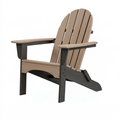 Sedia Adirondack 83 x 80 x 95 cm in plastica beige/antracite pieghevole per esterno
